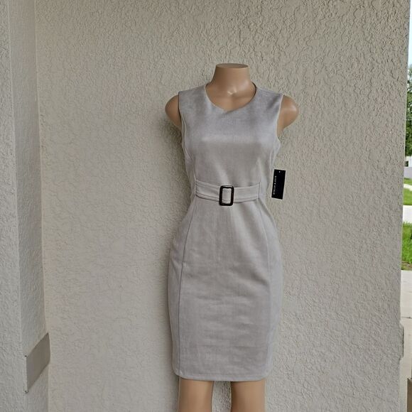 BRAND NEW STELLA &JULE SLEEVELESS ROUND NECK LINE SHEATH DRESS G1 - Picture 2 of 12